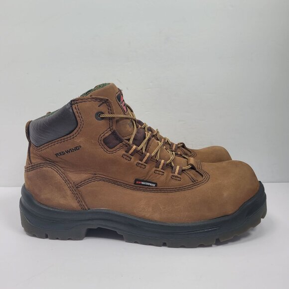 Red Wing 2340 Women's Waterproof Brown Leather Lace Up Boots US Size 10 - Picture 1 of 10